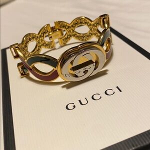 Authentic GUCCI GG Web Bracelet